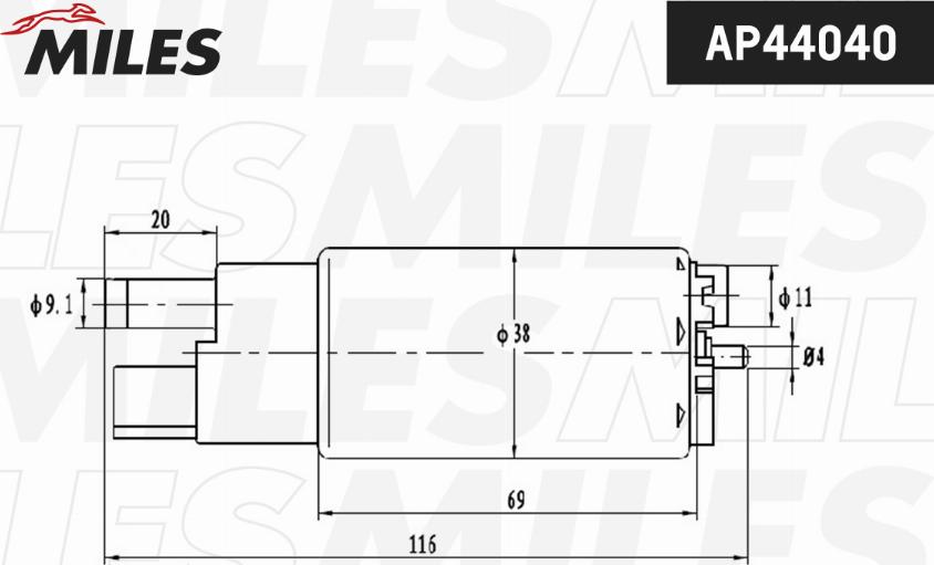 Miles AP44040 - Pompa carburante autozon.pro