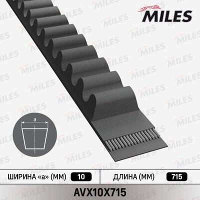 Miles AVX10X715 - Cinghia trapezoidale autozon.pro