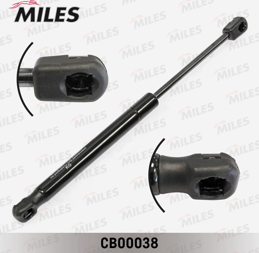 Miles CB00038 - Ammortizzatore pneumatico, Cofano motore autozon.pro