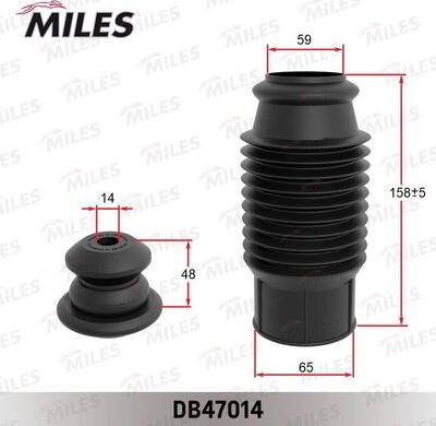 Miles DB47014 - Kit parapolvere, Ammortizzatore autozon.pro