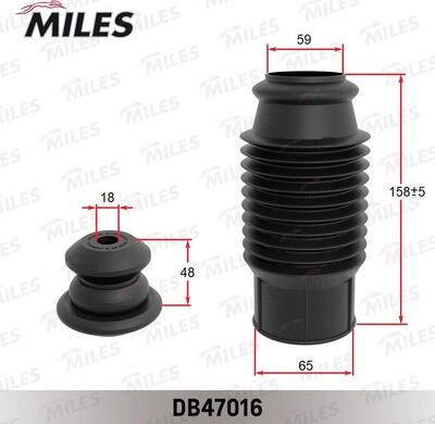 Miles DB47016 - Kit parapolvere, Ammortizzatore autozon.pro