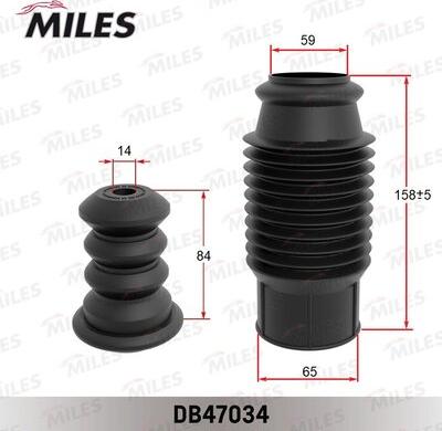 Miles DB47034 - Kit parapolvere, Ammortizzatore autozon.pro