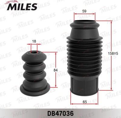 Miles DB47036 - Kit parapolvere, Ammortizzatore autozon.pro