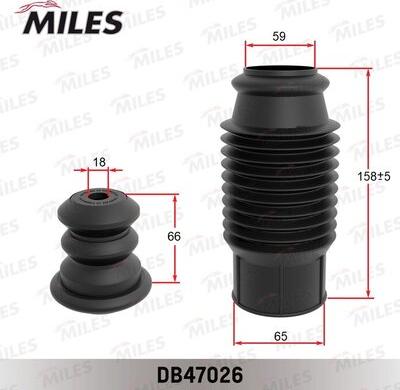 Miles DB47026 - Kit parapolvere, Ammortizzatore autozon.pro