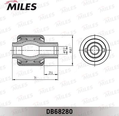 Miles DB68280 - Supporto, Braccio oscillante autozon.pro