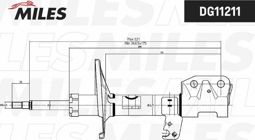 Miles DG11211 - Ammortizzatore autozon.pro