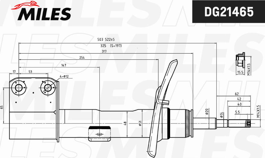 Miles DG21465 - Ammortizzatore autozon.pro