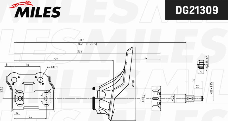 Miles DG21309 - Ammortizzatore autozon.pro