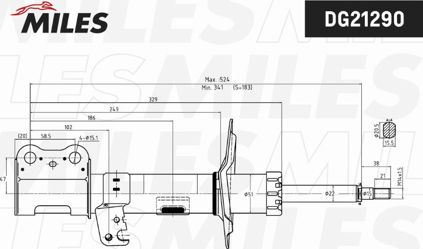 Miles DG21290 - Ammortizzatore autozon.pro