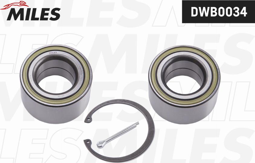 Miles DWB0034 - Kit cuscinetto ruota autozon.pro