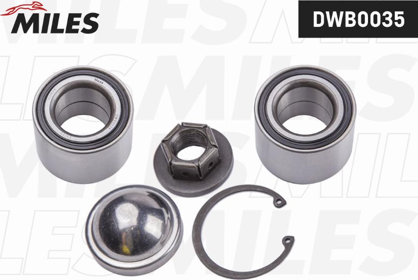 Miles DWB0035 - Kit cuscinetto ruota autozon.pro