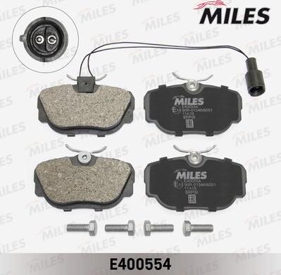 Miles E400554 - Kit pastiglie freno, Freno a disco autozon.pro