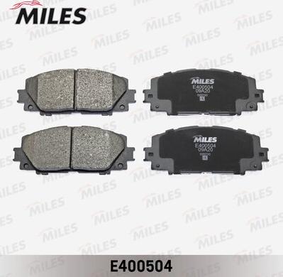 Miles E400504 - Kit pastiglie freno, Freno a disco autozon.pro