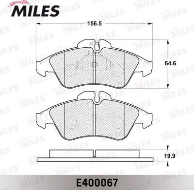 Miles E400067 - Kit pastiglie freno, Freno a disco autozon.pro