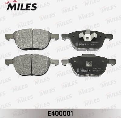 Miles E400001 - Kit pastiglie freno, Freno a disco autozon.pro