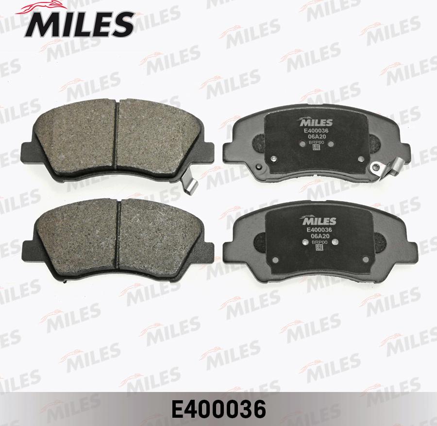 Miles E400036 - Kit pastiglie freno, Freno a disco autozon.pro