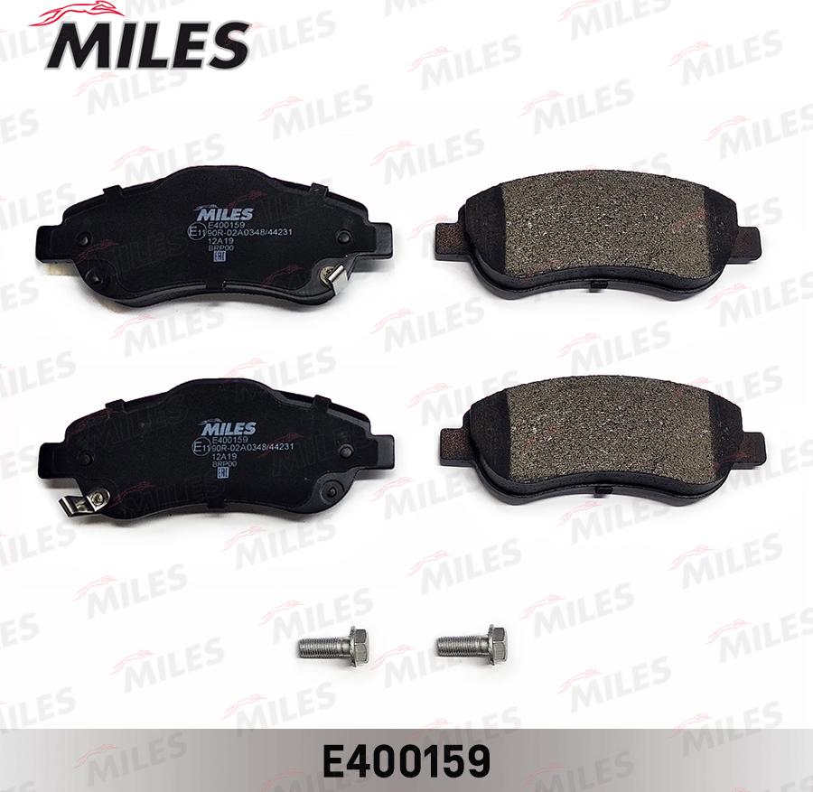 Miles E400159 - Kit pastiglie freno, Freno a disco autozon.pro