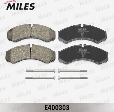 Miles E400303 - Kit pastiglie freno, Freno a disco autozon.pro