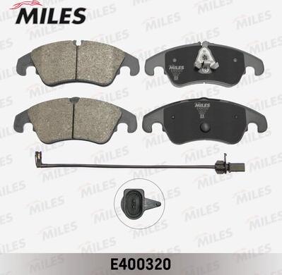 Miles E400320 - Kit pastiglie freno, Freno a disco autozon.pro