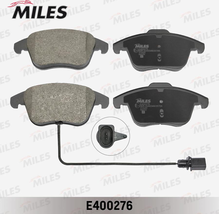 Miles E400276 - Kit pastiglie freno, Freno a disco autozon.pro