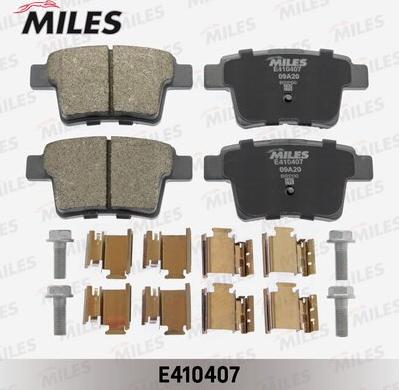 Miles E410407 - Kit pastiglie freno, Freno a disco autozon.pro