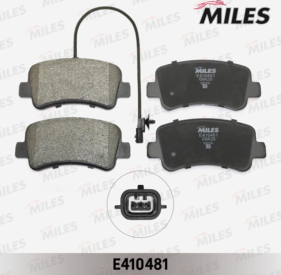 Miles E410481 - Kit pastiglie freno, Freno a disco autozon.pro