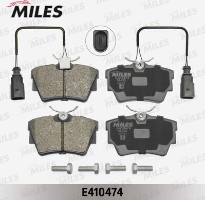 Miles E410474 - Kit pastiglie freno, Freno a disco autozon.pro