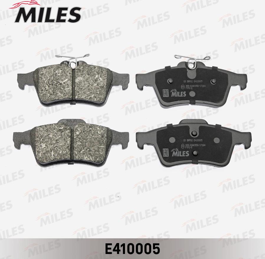 Miles E410005 - Kit pastiglie freno, Freno a disco autozon.pro