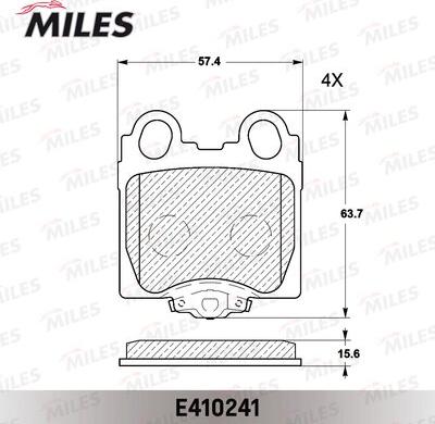 Miles E410241 - Kit pastiglie freno, Freno a disco autozon.pro