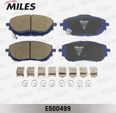 Miles E500499 - Kit pastiglie freno, Freno a disco autozon.pro