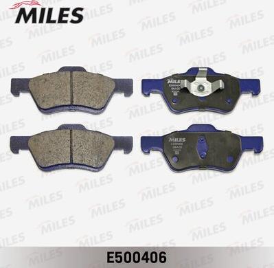 Miles E500406 - Kit pastiglie freno, Freno a disco autozon.pro