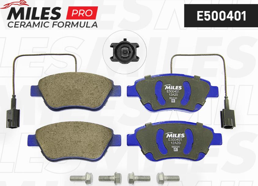 Miles E500401 - Kit pastiglie freno, Freno a disco autozon.pro