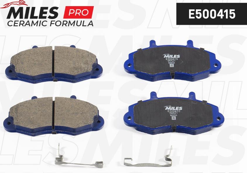 Miles E500415 - Kit pastiglie freno, Freno a disco autozon.pro