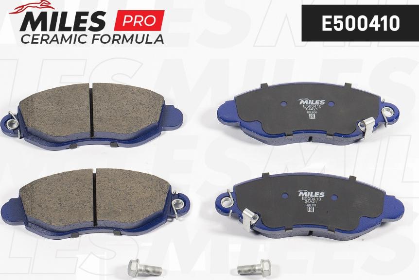 Miles E500410 - Kit pastiglie freno, Freno a disco autozon.pro