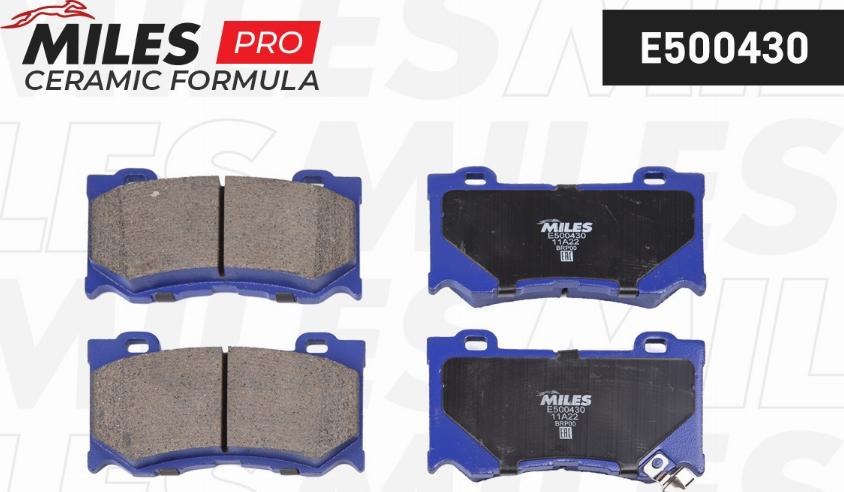 Miles E500430 - Kit pastiglie freno, Freno a disco autozon.pro