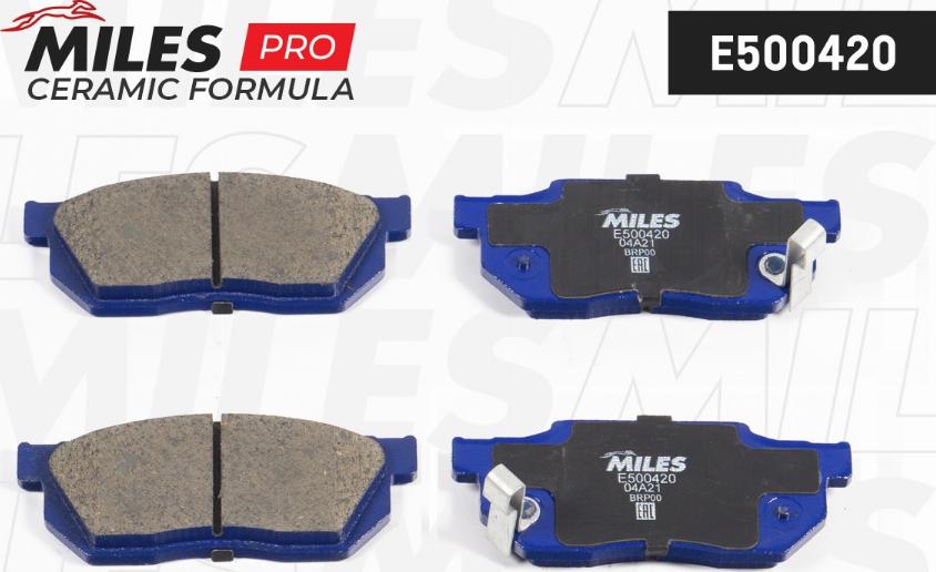 Miles E500420 - Kit pastiglie freno, Freno a disco autozon.pro