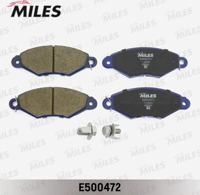 Miles E500472 - Kit pastiglie freno, Freno a disco autozon.pro