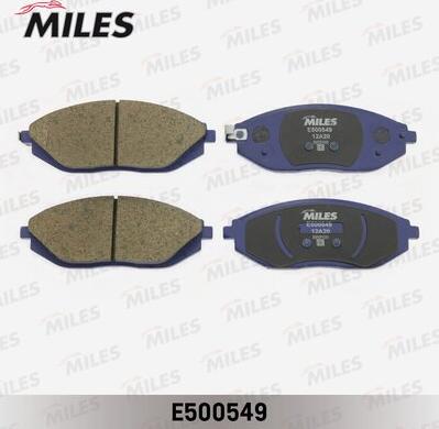 Miles E500549 - Kit pastiglie freno, Freno a disco autozon.pro