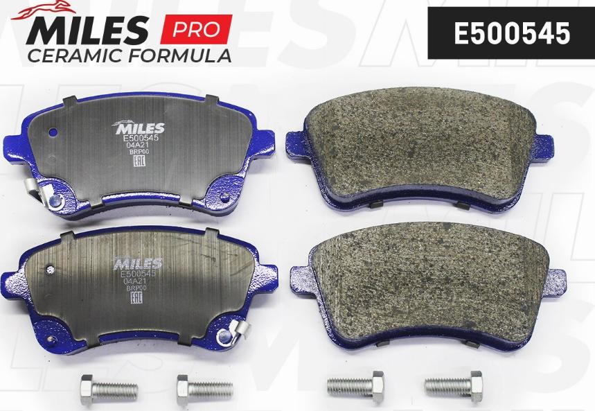 Miles E500545 - Kit pastiglie freno, Freno a disco autozon.pro