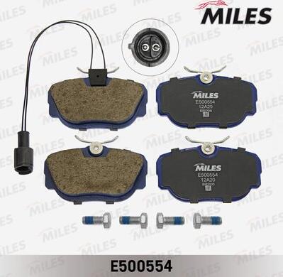 Miles E500554 - Kit pastiglie freno, Freno a disco autozon.pro