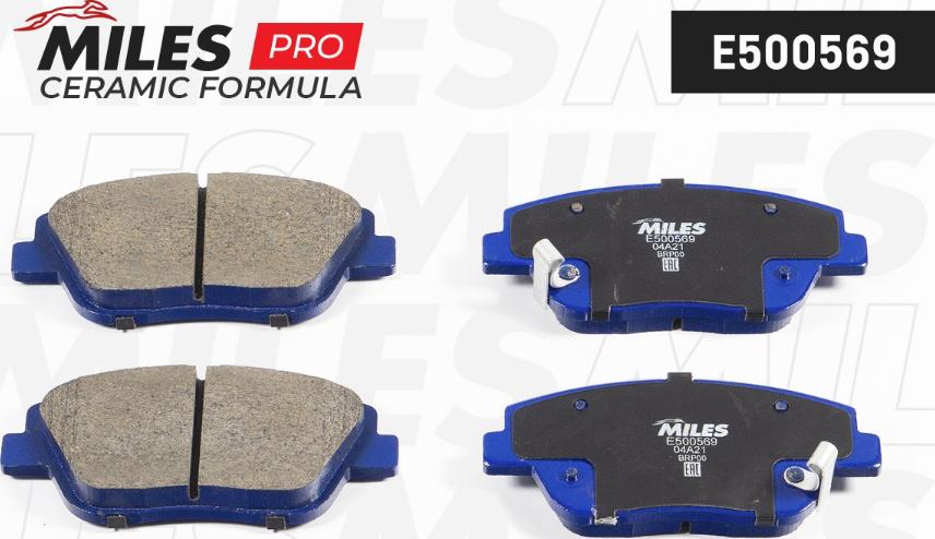 Miles E500569 - Kit pastiglie freno, Freno a disco autozon.pro