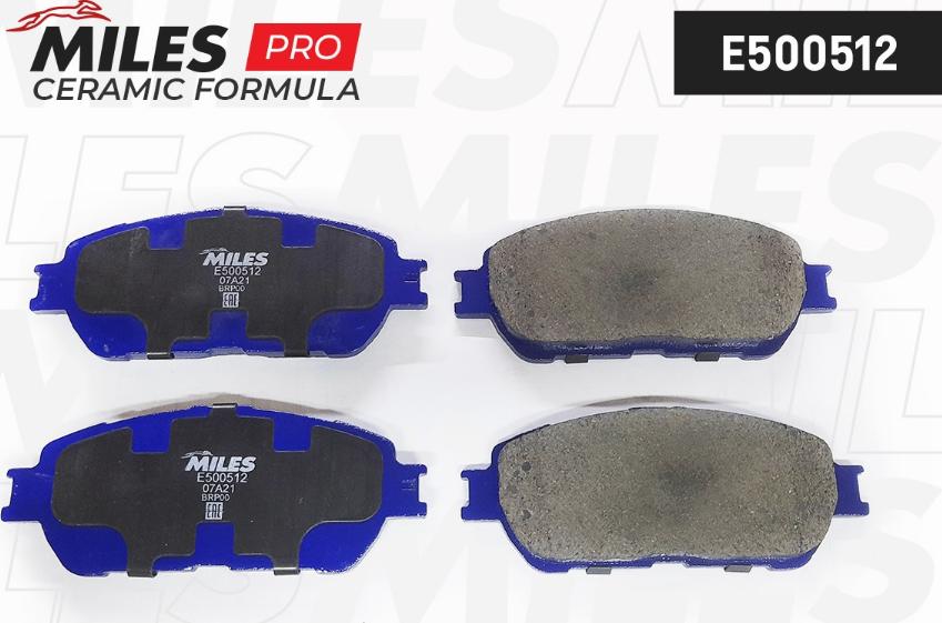 Miles E500512 - Kit pastiglie freno, Freno a disco autozon.pro