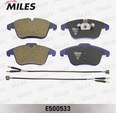 Miles E500533 - Kit pastiglie freno, Freno a disco autozon.pro