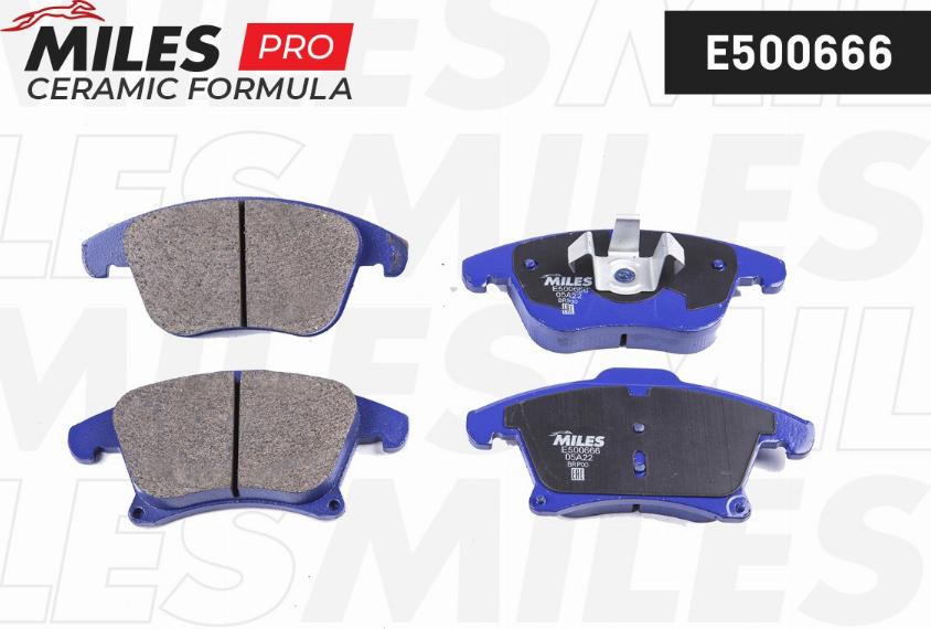 Miles E500666 - Kit pastiglie freno, Freno a disco autozon.pro