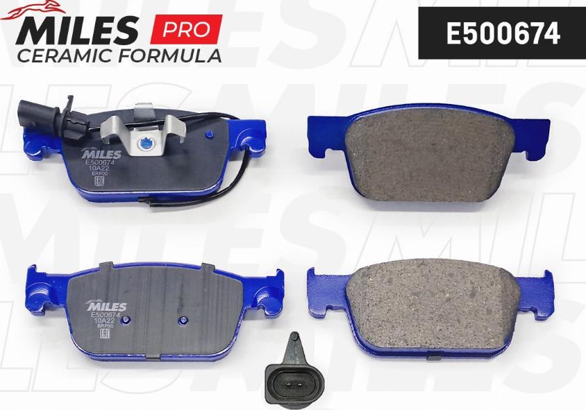 Miles E500674 - Kit pastiglie freno, Freno a disco autozon.pro