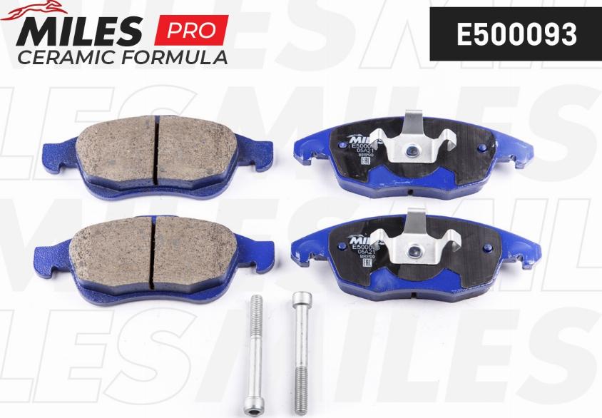 Miles E500093 - Kit pastiglie freno, Freno a disco autozon.pro