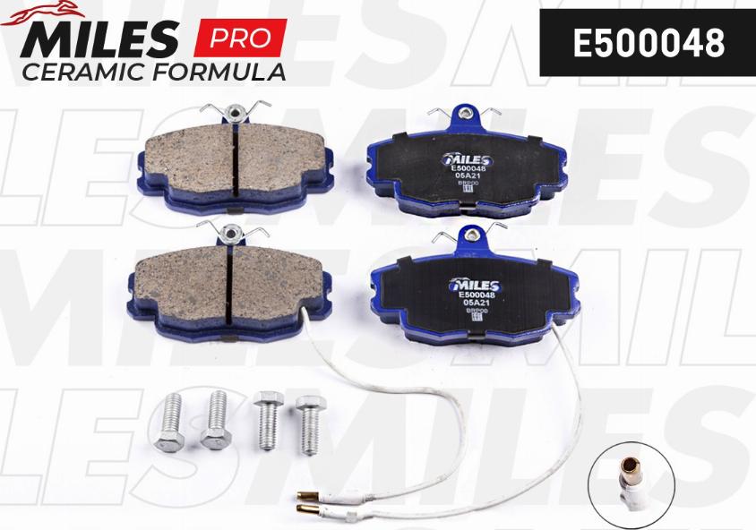 Miles E500048 - Kit pastiglie freno, Freno a disco autozon.pro