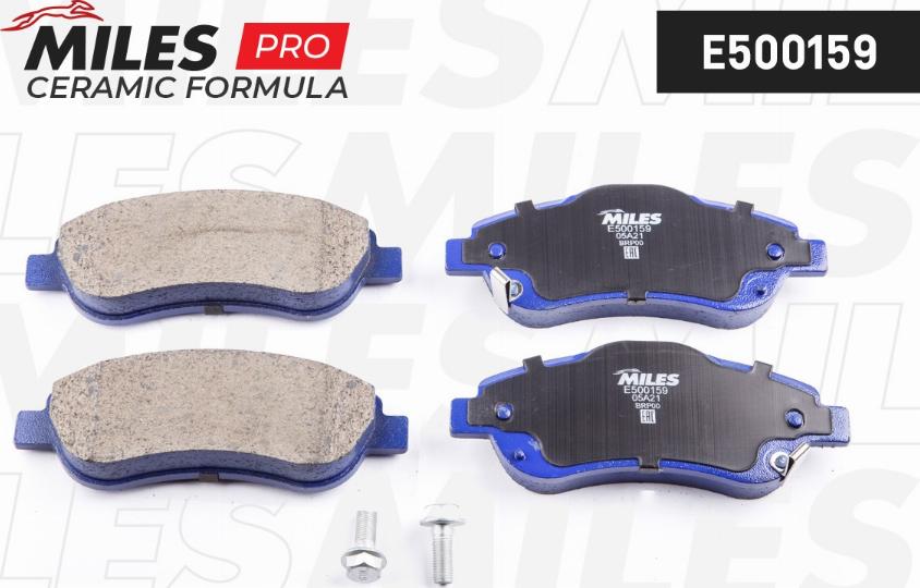 Miles E500159 - Kit pastiglie freno, Freno a disco autozon.pro