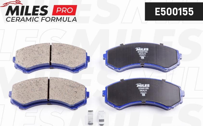 Miles E500155 - Kit pastiglie freno, Freno a disco autozon.pro