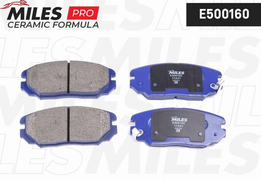 Miles E500160 - Kit pastiglie freno, Freno a disco autozon.pro